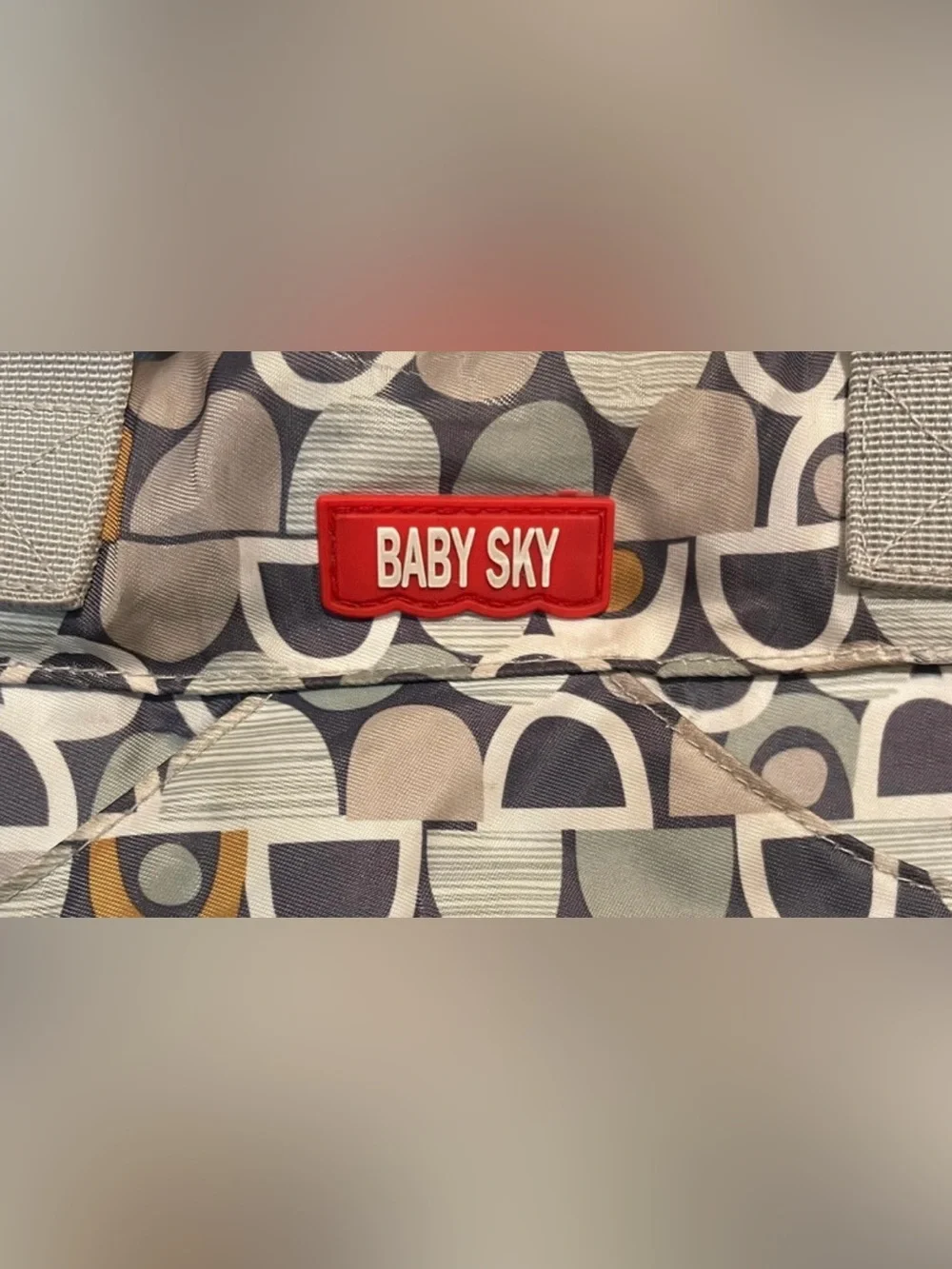 Baby Sky Multi-Pocket Geometric Diaper Bag Tote Crossbody
